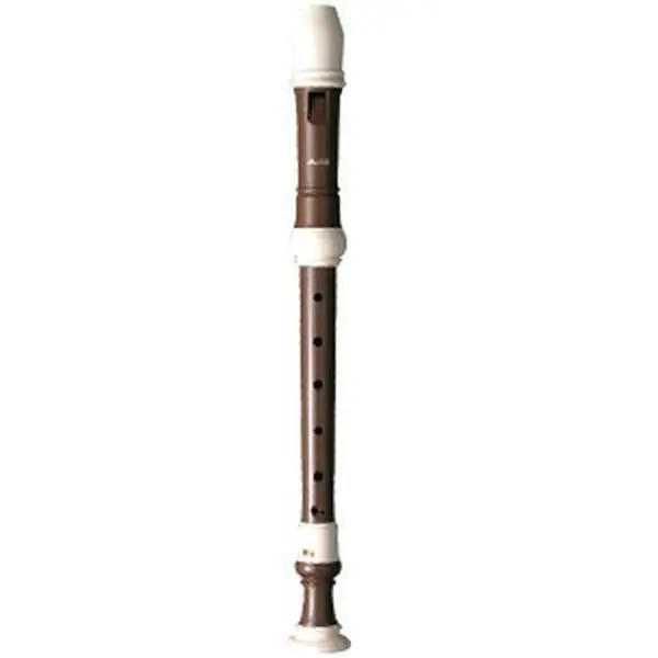 Aulos Haka Series Brown Alto Recorder - 3-Piece Baroque Fingering Wind Instrument, Richard Haka Designs, Modern Tech, F Key, Historic Look, Unique High-Quality 17th Century Design