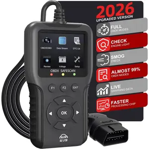 2026  Universal OBD2 Scanner, Check Engine Code Reader - 45000+ Fault Codes, Live Data, I/M Readiness,   Check, Read & Clear Error Codes for  OBDII Protocol  1996+