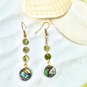 Abalone Shine Dangle Earrings
