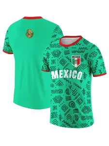 #10 Mexico 2026 New Emerald Green Soccer Jersey: A perfect blend of culture and sports. Breathable and quick-drying with excellent moisture-wicking properties, ideal for fans to collect and wear. Sports Tops