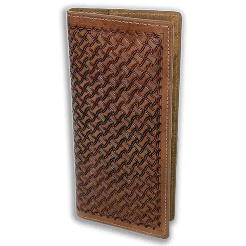 Men's Full Grain Craft Leather Rodeo Western Fashion Bifold Wallet - RFID Blocker, 2 Bill Compartments, 11 Card Slots, Blue Line, Pocket-Fit, Durable, Versatile Men's Accessory, 100% Customer Satisfaction, Ideal Everyday Gift for Him