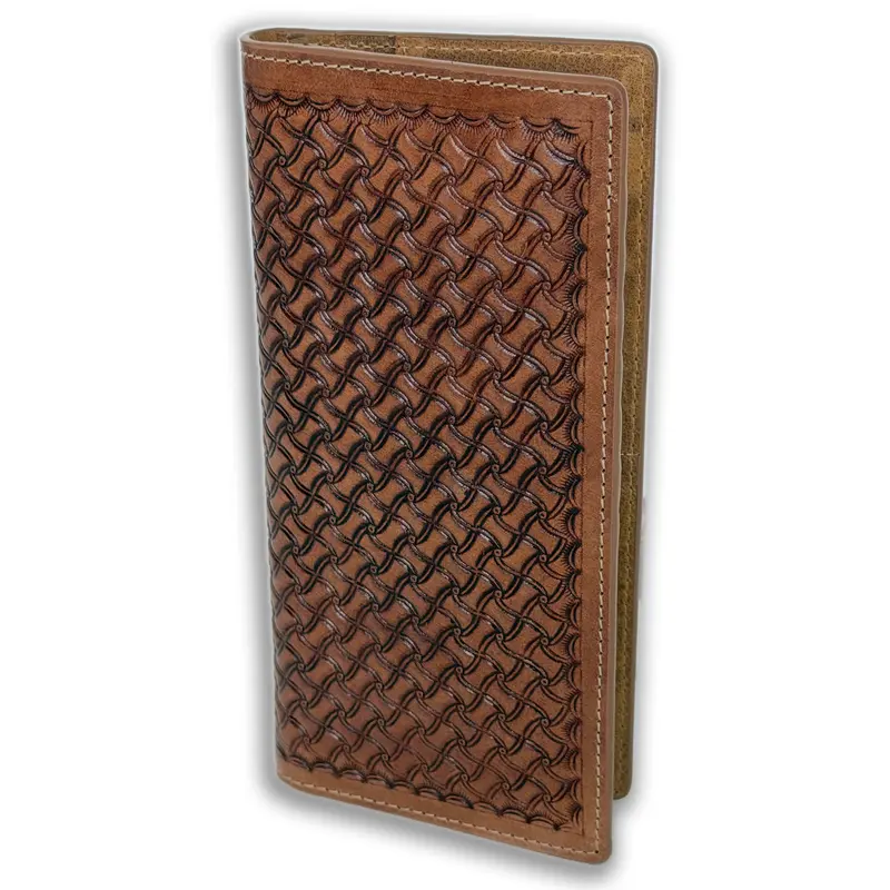 Men's Full Grain Craft Leather Rodeo Western Fashion Bifold Wallet - RFID Blocker, 2 Bill Compartments, 11 Card Slots, Blue Line, Pocket-Fit, Durable, Versatile Men's Accessory, 100% Customer Satisfaction, Ideal Everyday Gift for Him