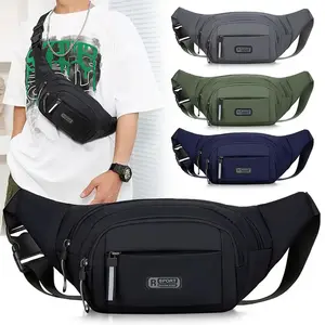 AZMT/Men's Ultra-thin Nylon Waist Pack - Lightweight Invisible Crossbody Bag for Sports, Outdoor Adventures & Urban Travel | Anti-theft Zippered Pouch Fits Waist 30-42" | Breathable Fitness Gear for Running, Hiking & Daily Use Preferred Bag