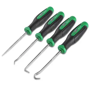 #JumpstartSale SK 4-Count Hook and Pick Set, Straight Pick, Offset Pick, 90°Pick and Hook, Ideal for Auto and Electronics Maintenance Tools