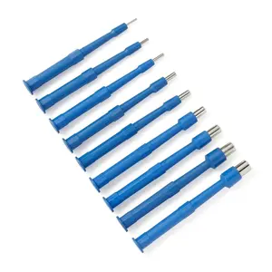 Box of 10 Disposable Biopsy Punch Sterile Biopsy Dermal Punch for Piercing Stainless Steel Skin Piercing Tool with Protective Handle (6 MM)