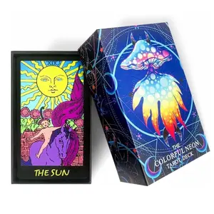 The Colorful Neon Tarot Card Deck - Standard Size