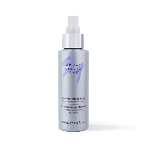 MONAT Studio One Heat Protectant Spray - Lightweight Haircare Treatment for Fine Hair, Defends Against Extreme Styling Tool Heat & UV Damage, Repairs Strands