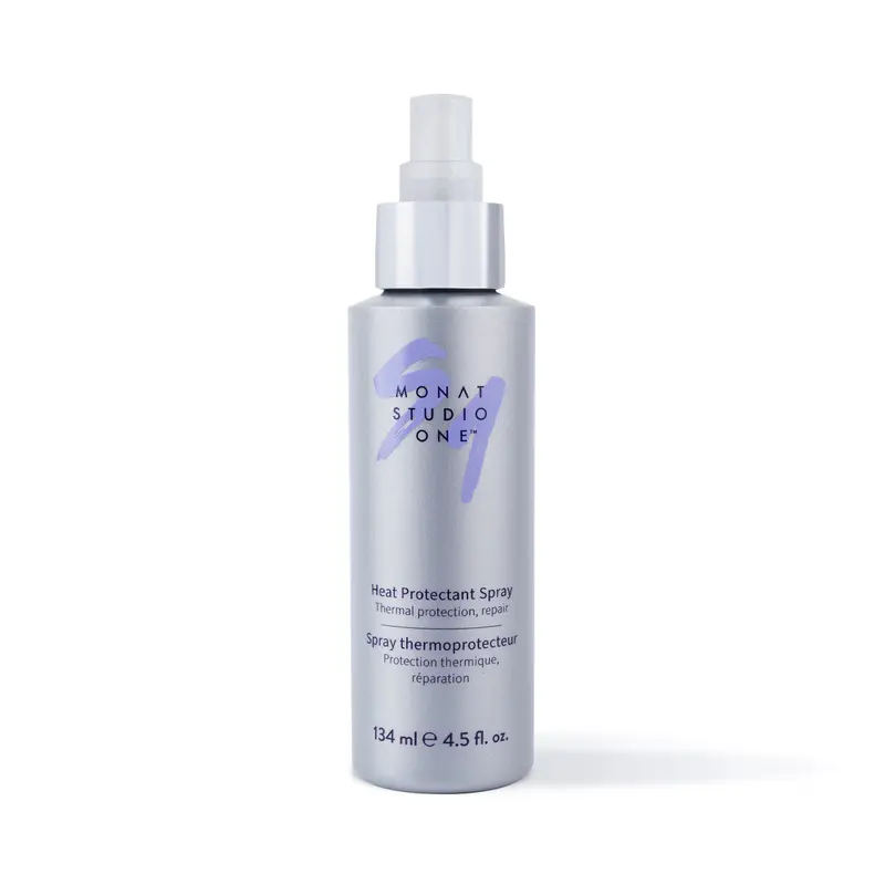 MONAT Studio One Heat Protectant Spray - Lightweight Haircare Treatment for Fine Hair, Defends Against Extreme Styling Tool Heat & UV Damage, Repairs Strands