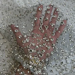 Rhinestone Gradient Fabric
