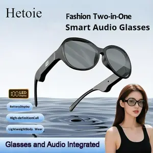 Hetoie 2026 New Stylish Smart Sunglasses Earphones: 2-in-1 Bluetooth Compatible Glasses + Wireless Earphones, High-Definition Stereo Calls and Music Playback, Smart Touch Controls, Lightweight and Comfortable, Essential for Outdoor Sports and Travel.