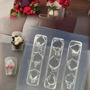 Transparent Silicone Mold for Nail Art, DIY Bow Design, Three-Dimensional Sculpture Decoration, Perfect for Manicures & Pedicures