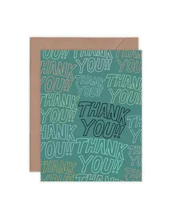 Express Your Gratitude with Thank You X100 Greeting Card - Original Design, High-Quality Printing, Versatile Message