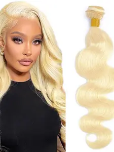 1PC 613#-BW 613 Blonde Body Wave Human Hair Bundle, Brazilian Hair Weave