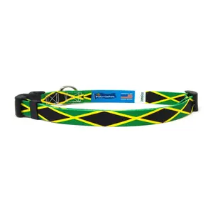 Cat Collar with Jamaica Flag | Great For National Holidays, Festivals, Parades, Sporting Events, Pride Events
