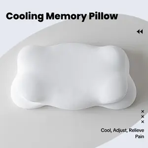 Ergonomic Contour Memory Foam Pillow for Sleeping - Cooling Adjustable Odorless Orthopedic Cervical Neck Pain Relief, Cozy Bed Pillow for Side/Back Sleepers, Mother's Day Gift Idea, Pillows For Sleeping