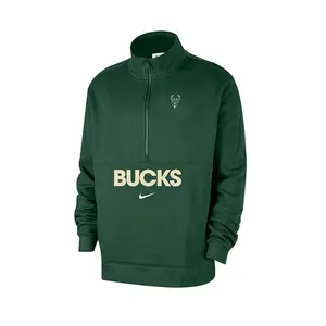 Nike Courtside Club Milwaukee Bucks 1/2 Zip Pullover Sweatshirt