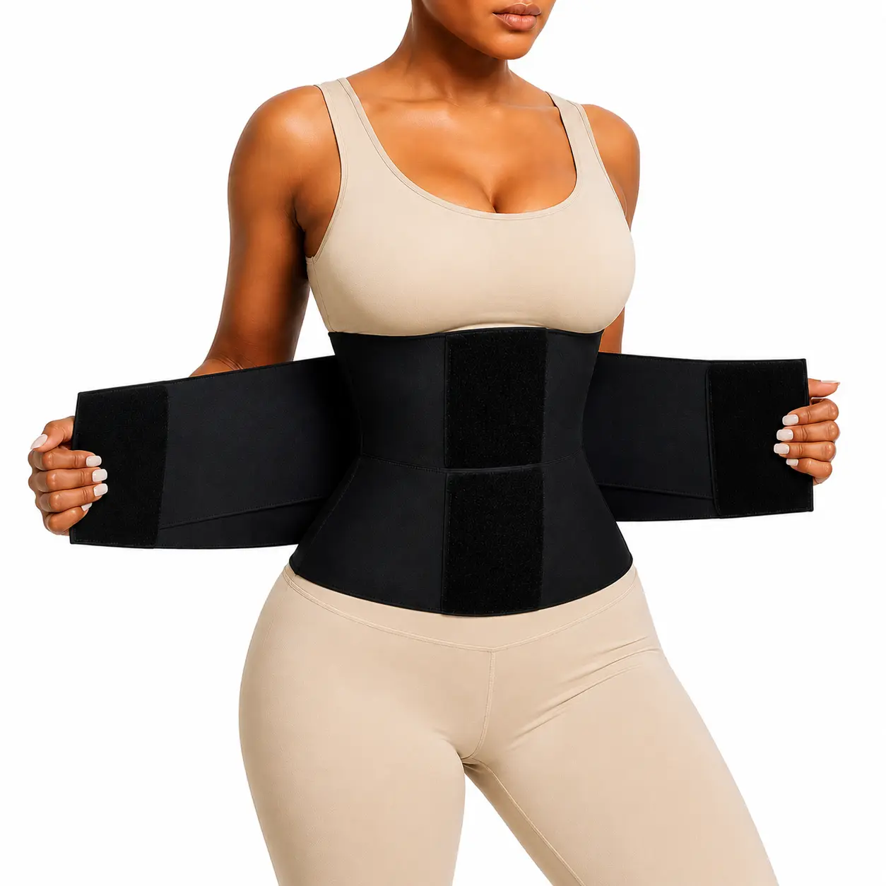 HAGIG Women's Waist Trainer Belt Adjustable Triple Wrap Waist Cincher Shapewear