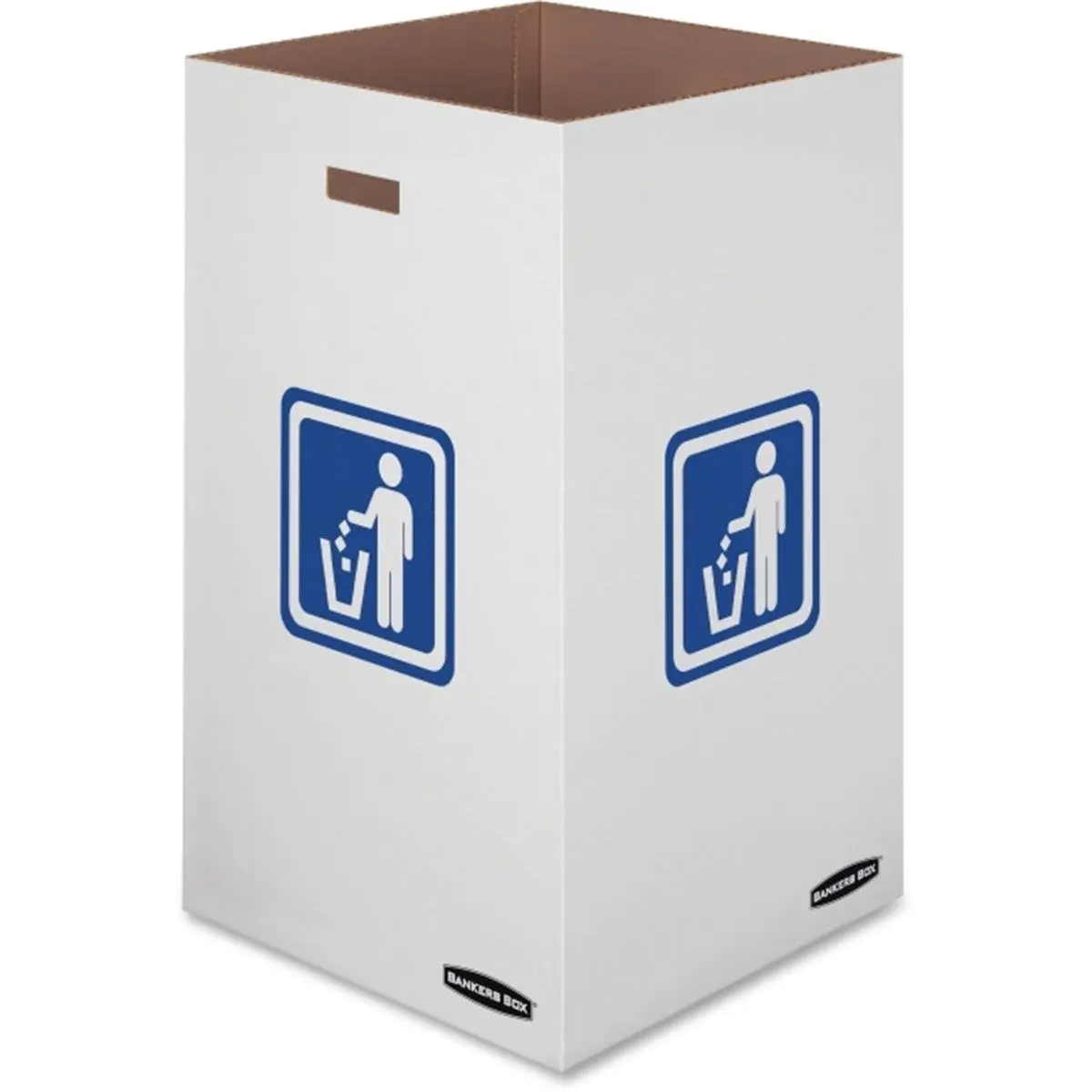 42 gal Foldable Outdoor Recycling Waste Bin - Durable Home Care Supplies Bin, Disposable Option, Flat Design, Fold Flat for Storage