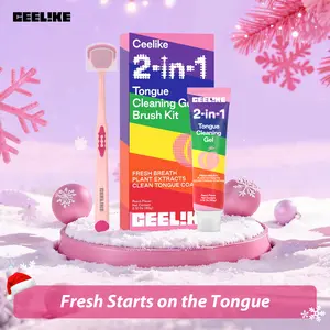 Ceelike Tongue Cleaning Gel & Brush Kit | Gentle Tongue Care for Fresh Breath & Complete Oral Health