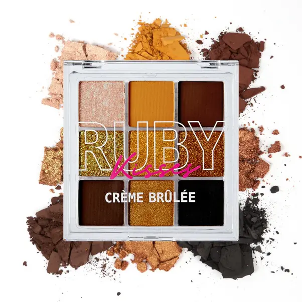 Ruby Kisses Creme Brulee Cream Makeup Eyeshadow Palette, Single RMPS16, Radiance-Boosting Eyeshadow Product