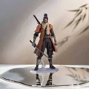 Sekiro:Shadow Ninja Warrior Action Figure Deluxe Set | Poseable Collectible Model | Interchangeable Equipment | Japanese Ninja Hero Statue | Gamer & Gift Must-Have