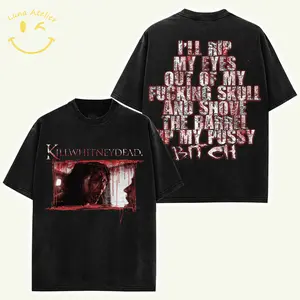 Vintage Obsession 2026 2 Sided V2 Shirt Horror Movie Graphic High-Quality Unisex Cotton Shirt Nikki Obsession Shirt - Red Neon Horror Movie Aesthetic T-shirt Gothic Horror Tee Vintage Thriller T-Shirt Horror Movie Graphic Fan T-Shirt