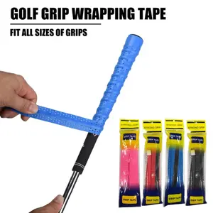 Golf Club Grip Tape Non-slip Sweatproof PU Wrapping Tapes Quick Replacement Solution for All Grip Sizes Strong Grip Fit All Sizes