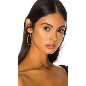 Jenny Bird Imogen Hoop Earrings in Gold Two Tone