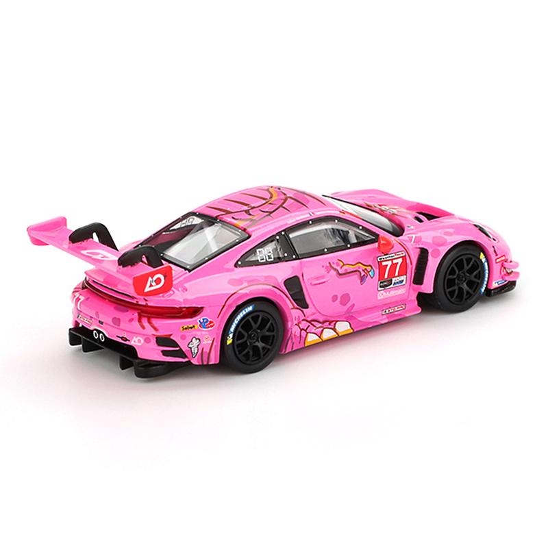 Mini GT 1:64 Porsche 911 GT3 R #77 AO Racing 2024 IMSA Road America (Pink) Limited Edition Blister Pack