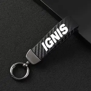For Suzuki Ignis Carbon Fiber Car Keychain Set, Premium Key Fob with Screwdriver, Durable and Stylish Auto Modification