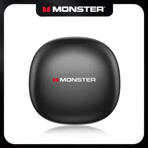 Monster Bluetooth-Compatible Earbuds with Zero‑Gravity Titanium Ear-Hook Design, Noise Cancelling Headphones, Bluetooth 6.0, 145H Playtime, Wireless Headset, IPX5 Waterproof & Sweatproof, Bluetooth for Gym, Traveling Gadgets, Gift Ideas for Men & Women