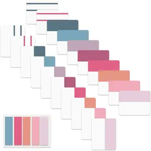 500 count Sticky Index Tabs 2 Inch Colorful Sticky Tabs for Notebooks, Page Markers Tabs for Binders