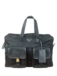 Pre-owned nylon Shoulder Bags Prada Vintage Black Front Pocket Work Bag