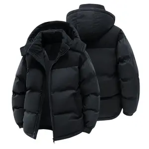 Men’s Corduroy Patchwork Hooded Cotton Jacket - Thick Detachable Hood for Warmth, Menswear Outerwear Outfits for Day Wear, Paired with Jeans, Tops, Coats