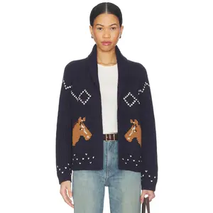 The Great The Horse Lodge Cardigan in Navy