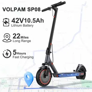 Electric Scooter,500W Motor,22 MPH Top Speed 10 inch Solid Tires Dual Suspension System,Dual Brakes