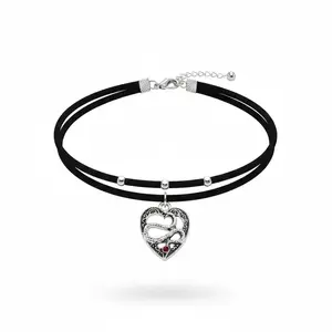 Gothic Heart Snake Layered Choker Necklace