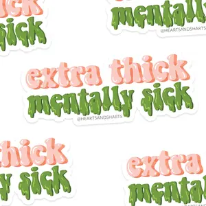 EXTRA THICK ILLUSTRATED 3X3 VINYL STICKER