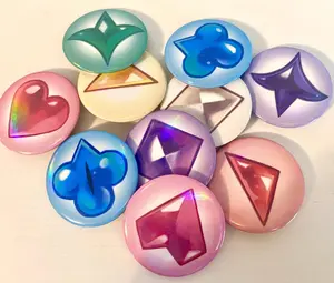 Cookie Run Kingdom Button Pins, CRK Buttons, Bag Accessories Cute Pins – Kawaii Accessory for Bags, Jackets, Lanyards & Gifts, Cute Collectible Decor for Fans