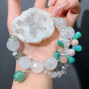 043 Phantom Q Agate Aventurine Energy High Quality Magnetic Feng Shui Fashion Jewelry Bead Bracelet Gift