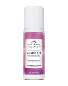 Heritage Store Castor Oil Roll-On Nourishing Treatment