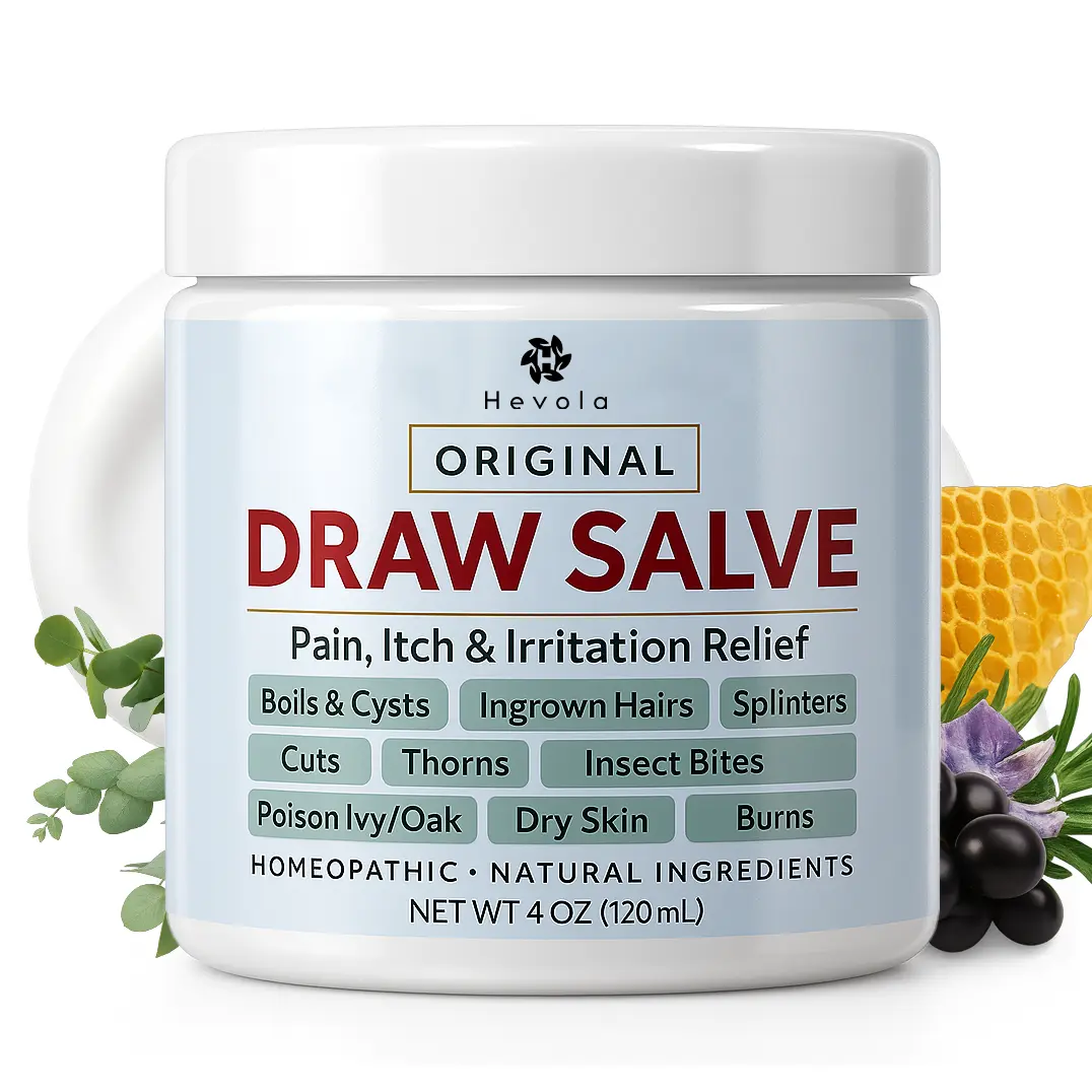 summervibes ORIGINAL Drawing Salve Ointment for Boil & Cyst Removal, Deep Ingrown Hair, Splinter Remover, Bug Spider Bites, Bee Sting, Mosquito Itching, Poison Ivy - 120 mL
