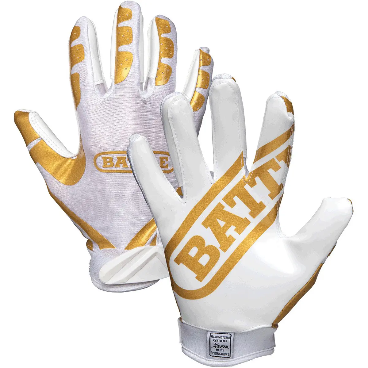 Battle Sports Youth Ultra-Stick Football Gloves, Football Equipment, No Slip Gear for Peak Performance, No Slip Sports Gloves