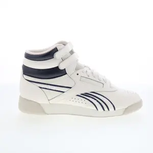 Reebok X SI Freestyle HI Womens White Leather Lifestyle Sneakers Shoes