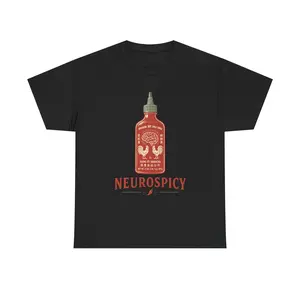 Neurospicy Sriracha Brain T-Shirt | Autism ADHD Pride Tee