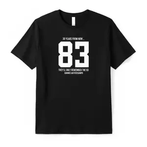 Mens Giannis Antetokounmpo 83 Graphic T Shirt Basketball Fan Streetwear Short Sleeve Cotton Crew Neck Tee Black