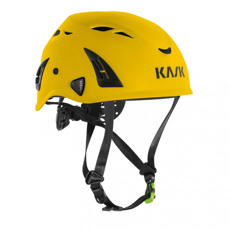 Super Plasma HD Helmet for Industrial Climbing, Lightweight with a Comfortable Fit and Certified Impact Protection, Hi-Viz Yellow, Injury Prevention, Durable, Enhanced Visibility