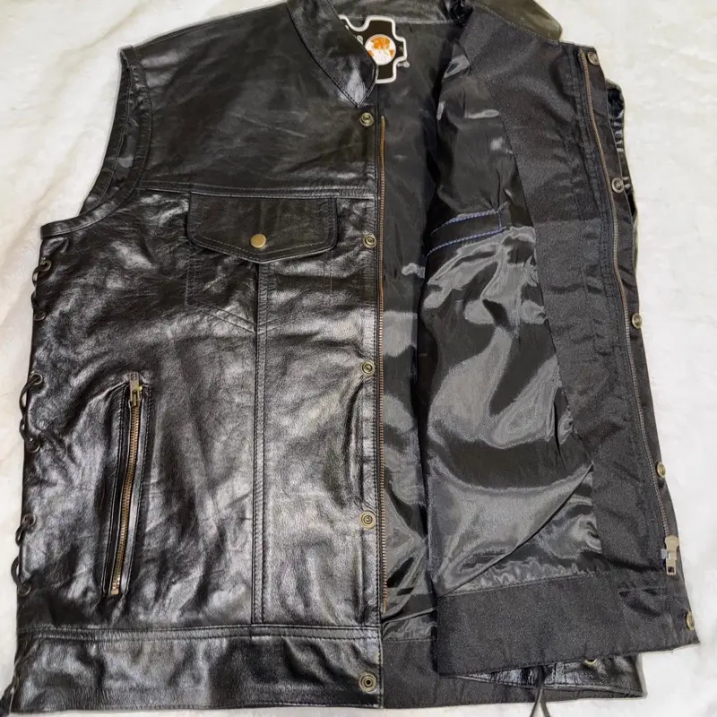 Genuine Leather Jacket - Faux, Versatile Style with Drawstring Waistband, Versatile Design for Men - Menswear fabletics men Casual