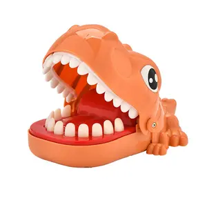 Crocodile dino Teeth Toys Children's Crocodile Bites Fingers Reaction Training Novelty Children's Trick Decompression Toy