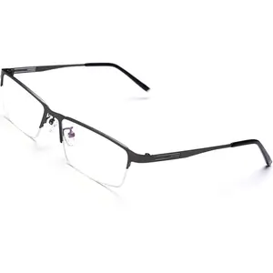 Nearsighted Glasses Half Frame Titanium Alloy Myopia Glasses